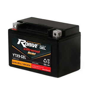 Мотоциклетный аккумулятор RDrive extremal Gold YTX9-GEL (2023)