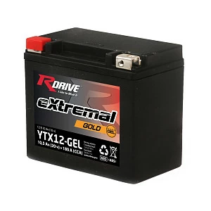 Мотоциклетный аккумулятор RDrive extremal Gold YTX12-GEL (2024)