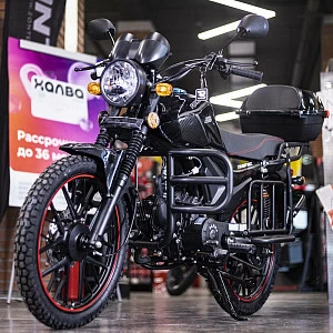 >!< Мопед ROCKOT ALPHA TOURIST M-12 (черный глянцевый)