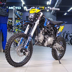 Питбайк ROCKOT RX125-3 Mad Zebra (механ. сцепл., эл. стартер, 17/14)